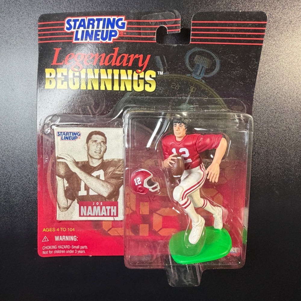 Joe Namath Starting Lineup Legendary Beginnings 1997 Kenner Action Figure New